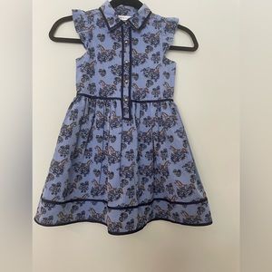 Janie and Jack size 6 dress Equestrian Blue